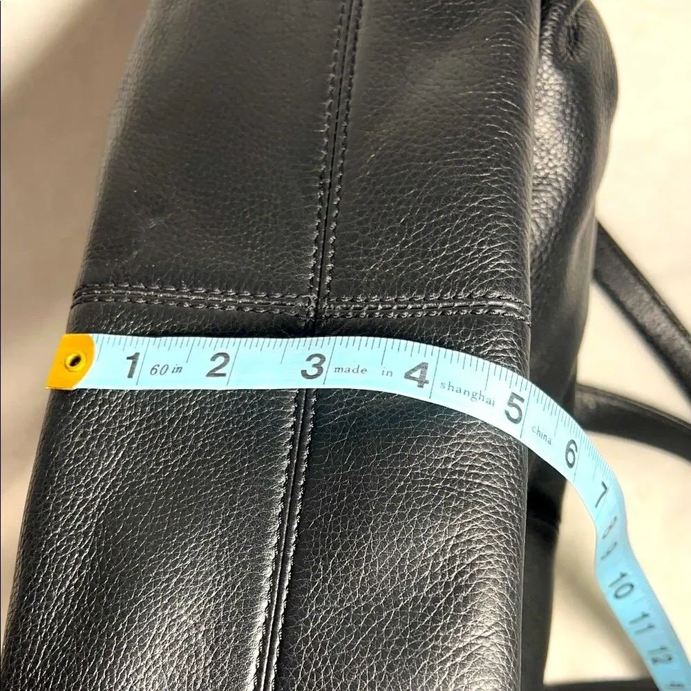 Michael Kors Portland Black Leather Satchel - Picture 14 of 16